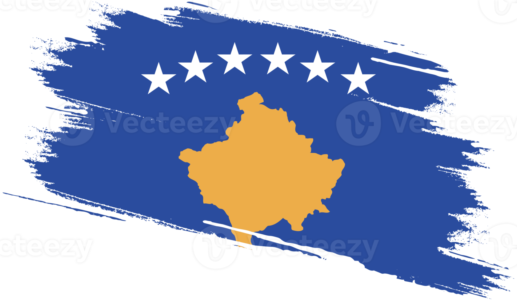 Kosovo flag with grunge texture 12024955 PNG