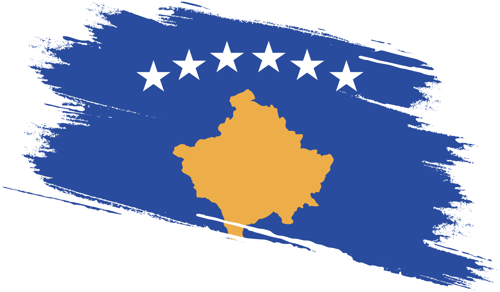 Kosovo flag with grunge texture 12024955 PNG
