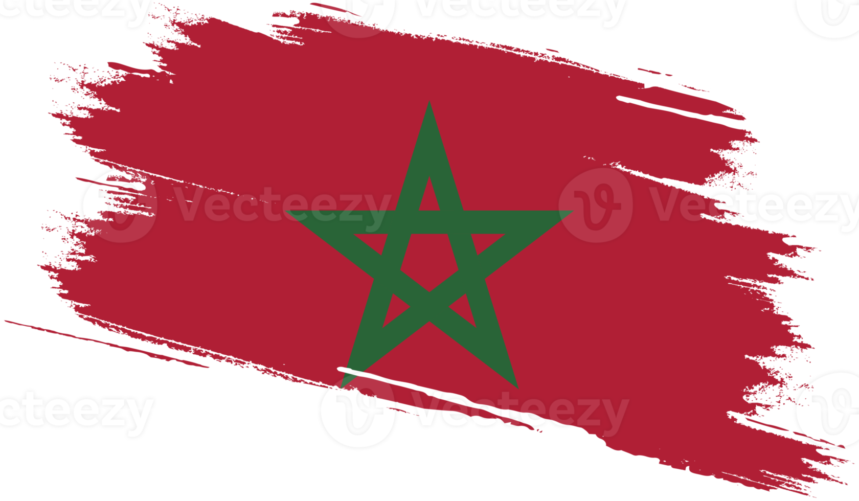 bandeira de Marrocos com textura grunge png