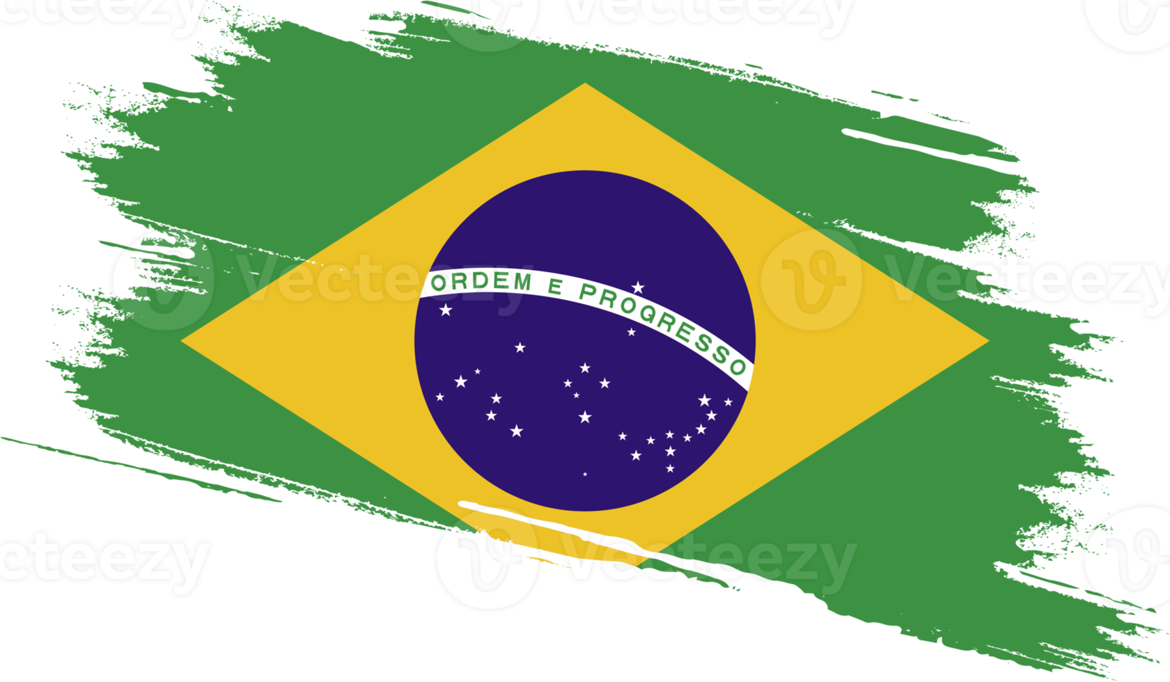 bandeira do brasil com textura grunge png