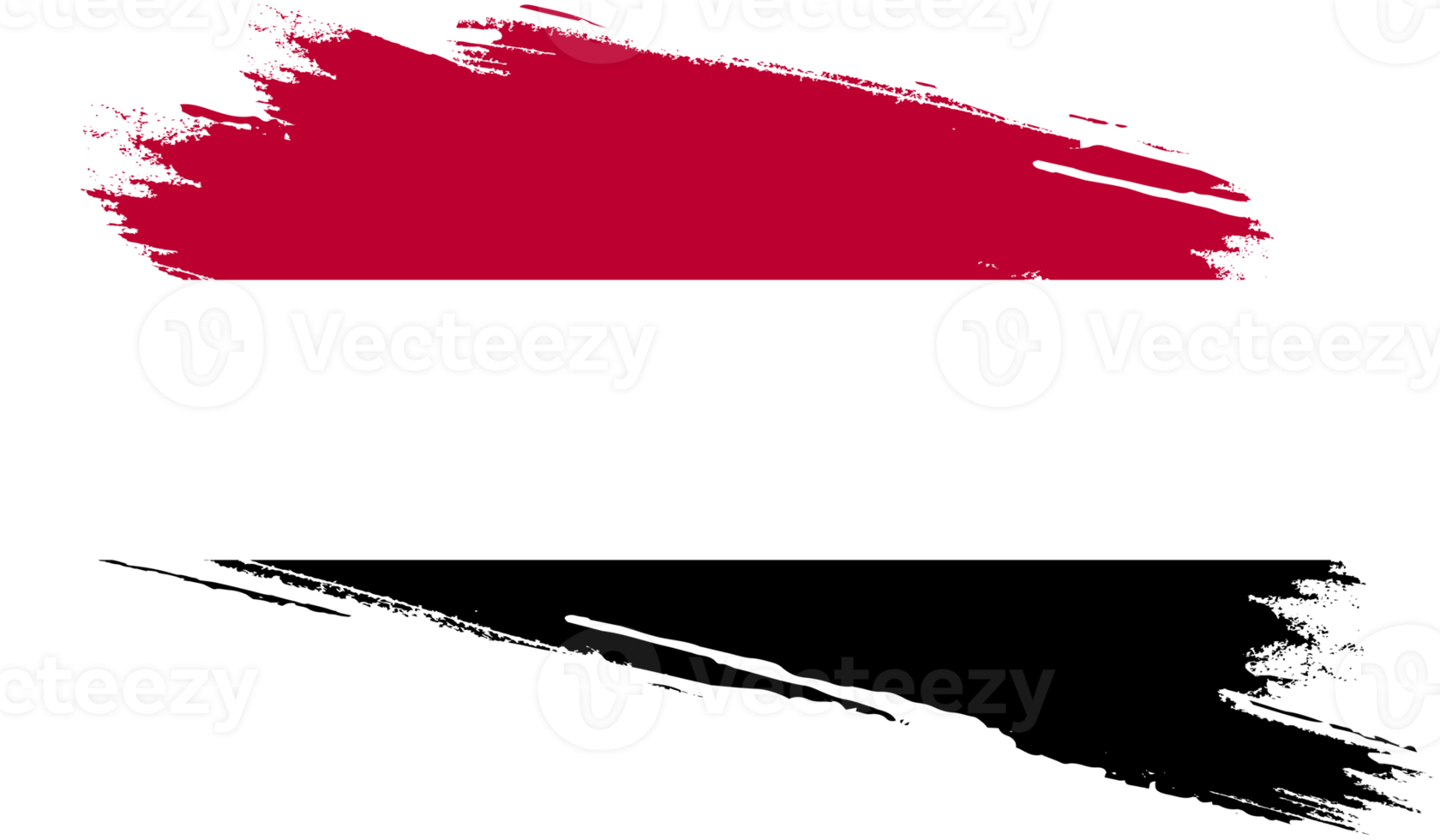 bandera de yemen con textura grunge png