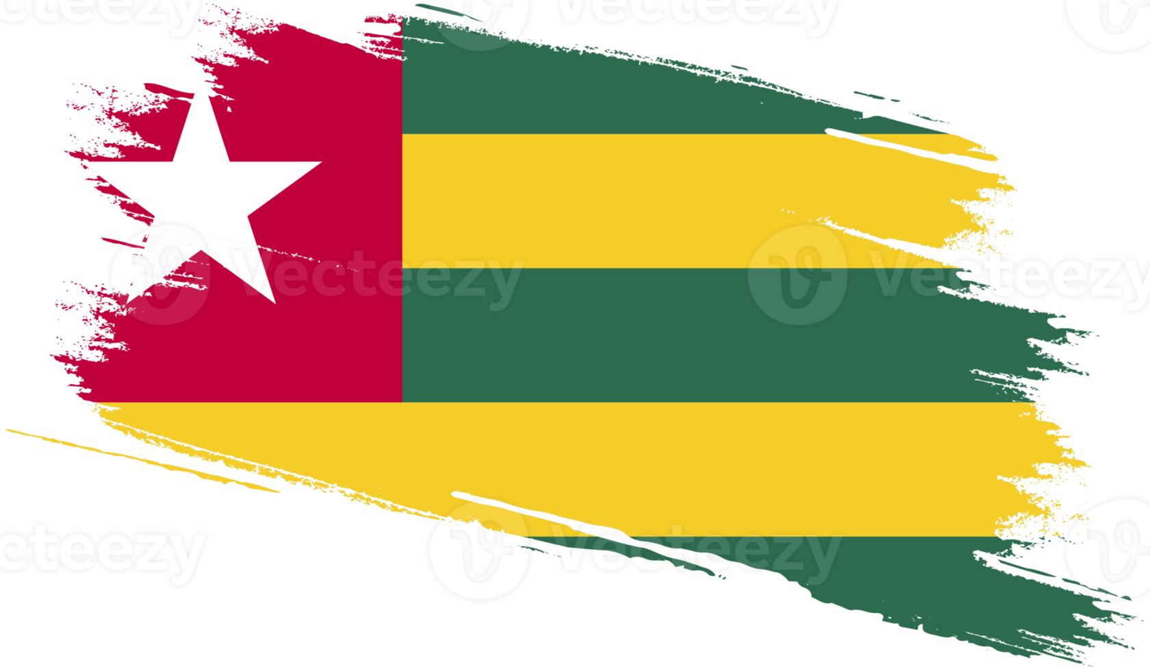 togo flagga i grunge stil png