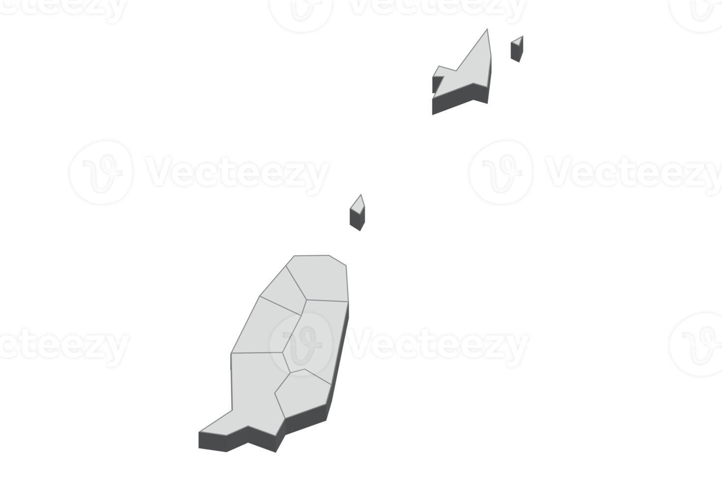 Ilustración de mapa 3d de granada png
