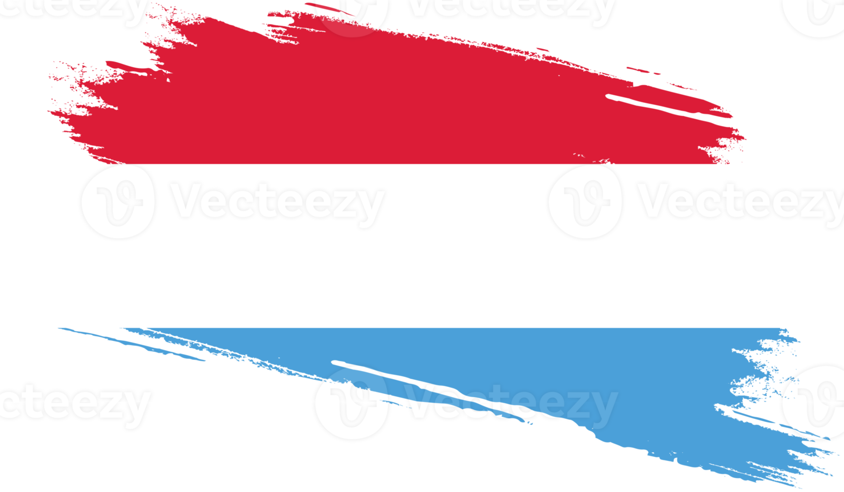 Luxembourg flag with grunge texture png