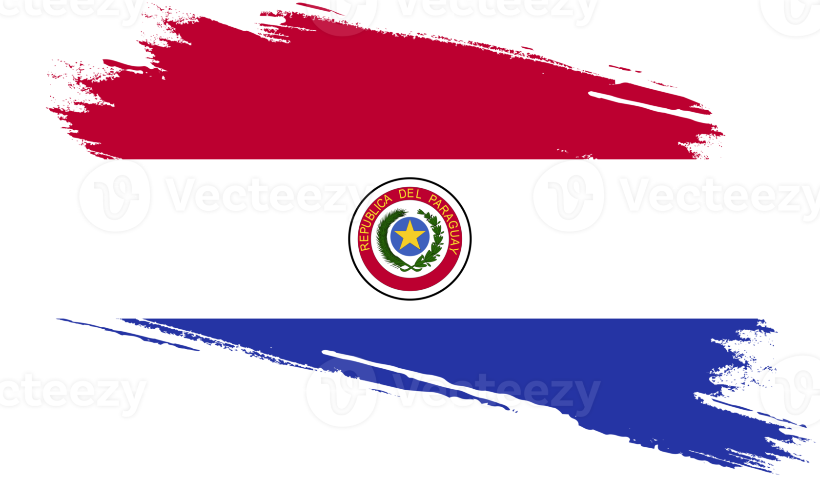 bandera paraguaya con textura grunge png