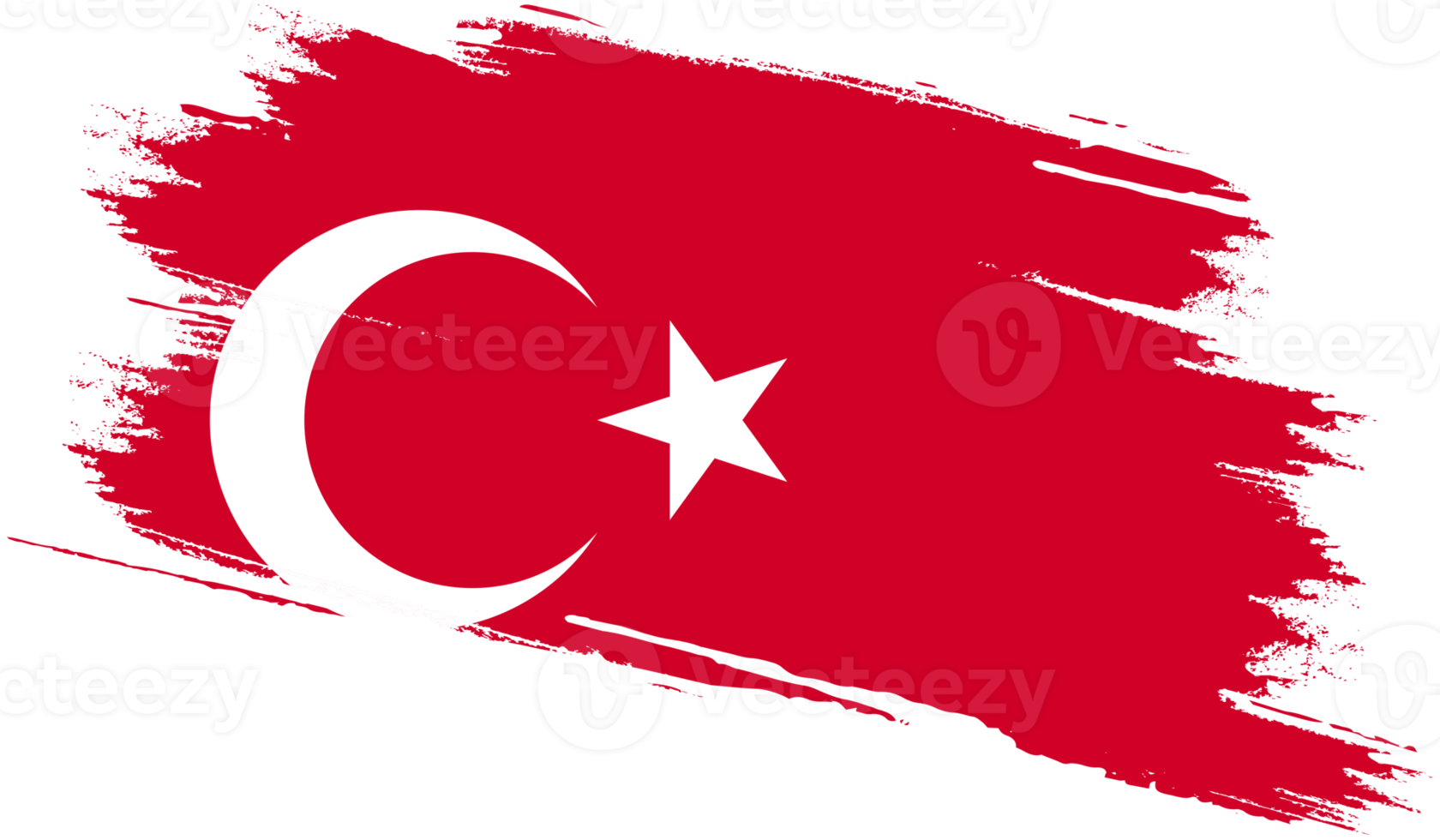Turkey flag with grunge texture 12025064 PNG