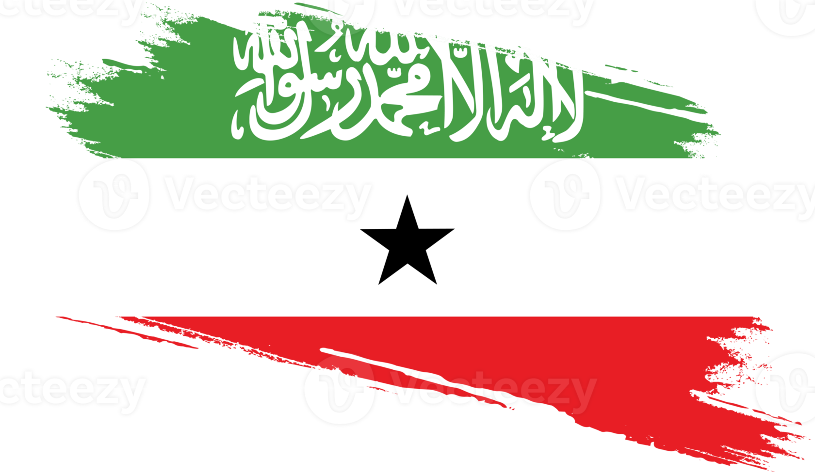 Somaliland-Flagge im Grunge-Stil png