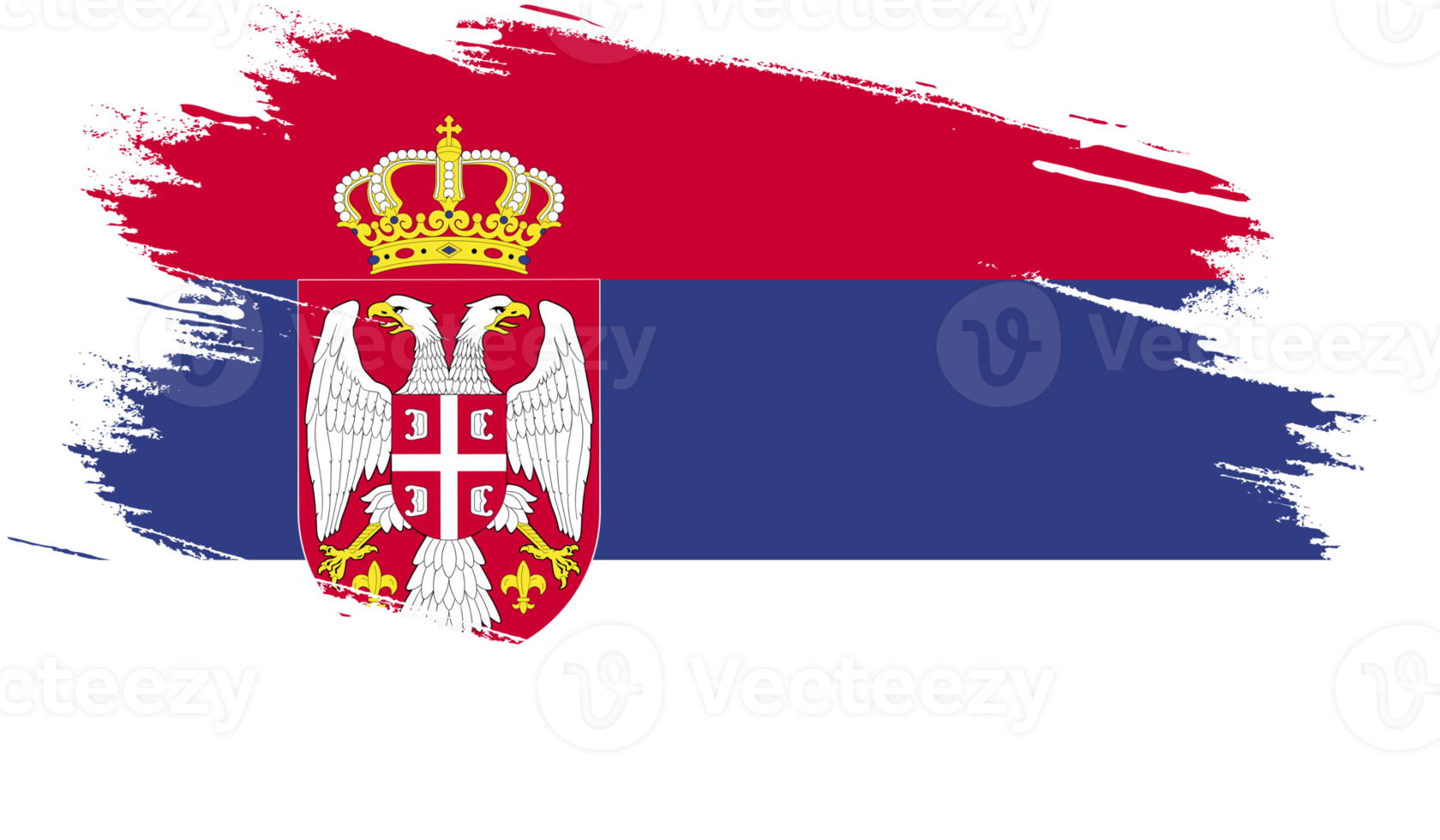 Servië vlag in grunge stijl png