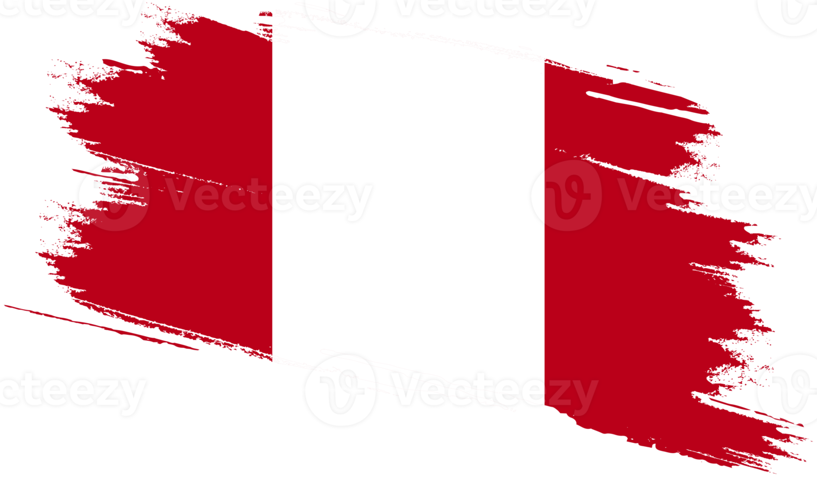 Peru flag with grunge texture png