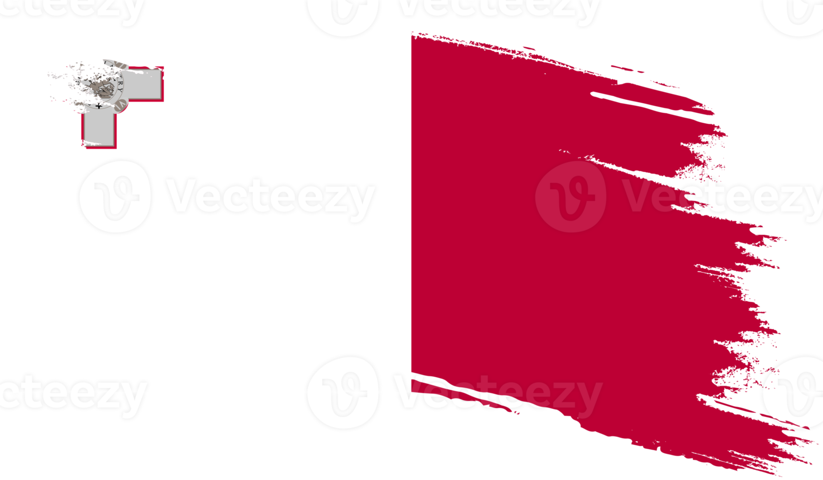 bandera de malta con textura grunge png