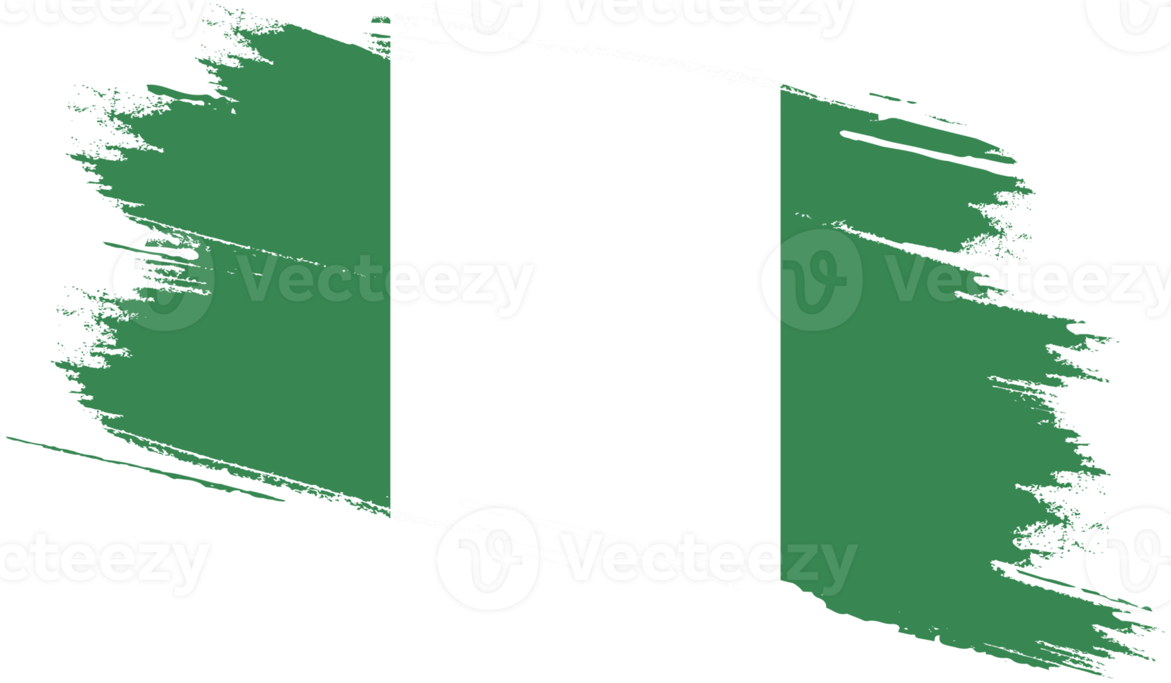 Nigeria flag with grunge texture png