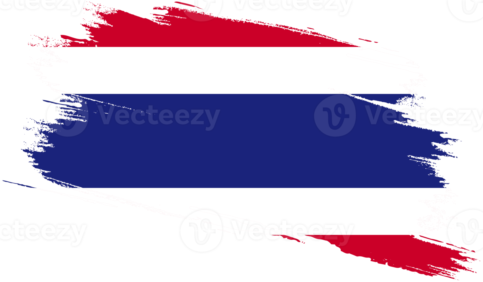 Thailand flag with grunge texture png