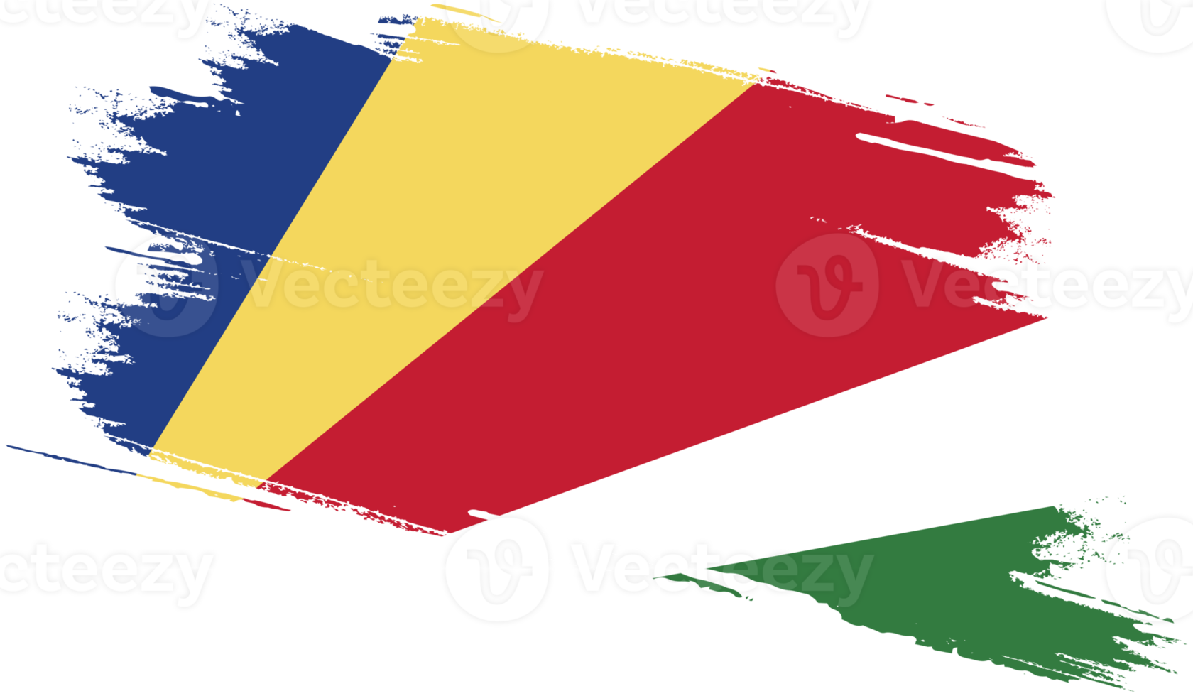 Seychellerna flagga med grunge textur png