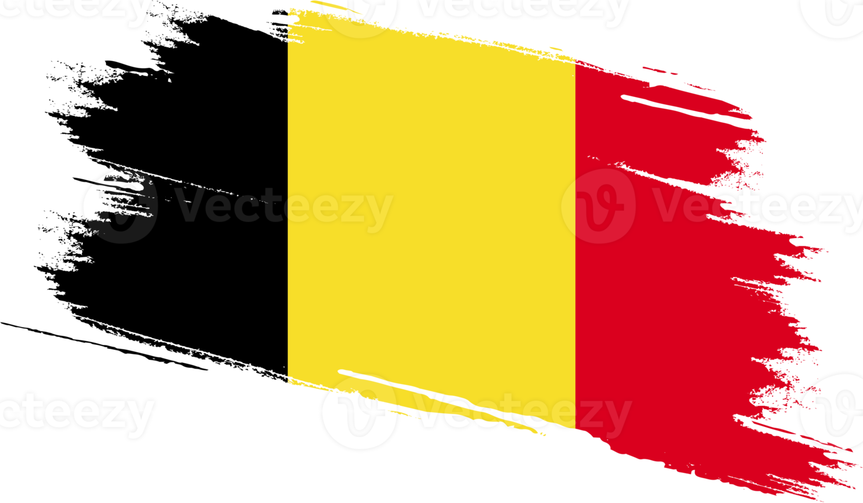 Belgien-Flagge mit Grunge-Textur png