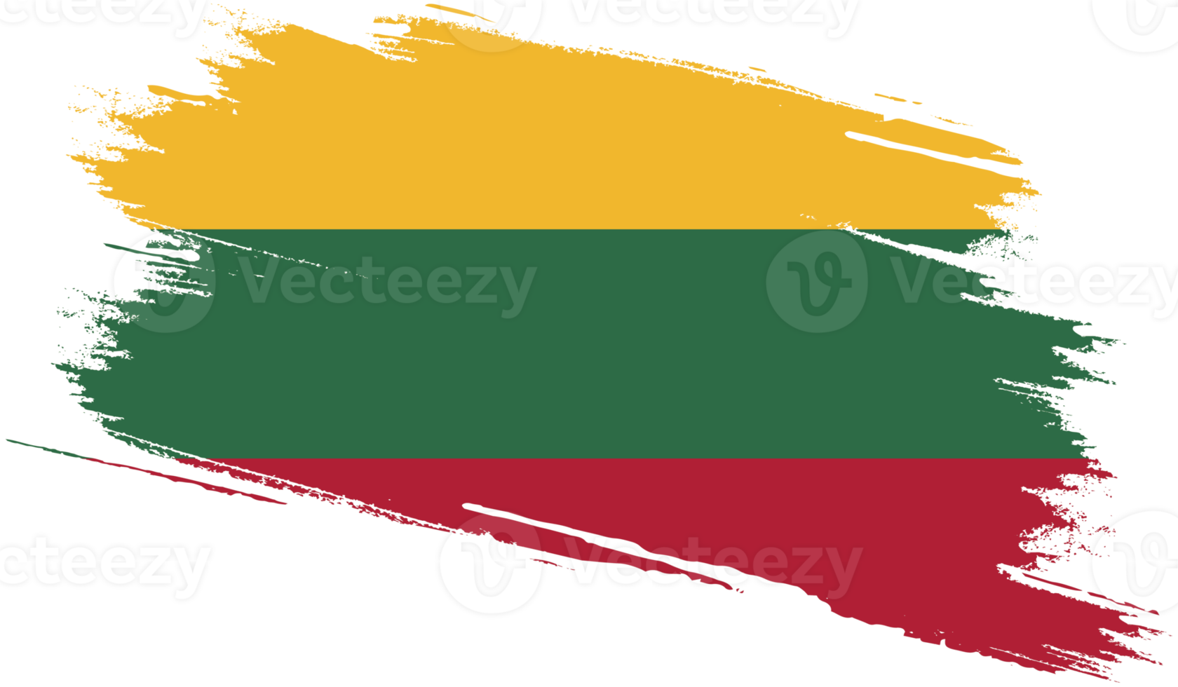 Lithuania flag with grunge texture png