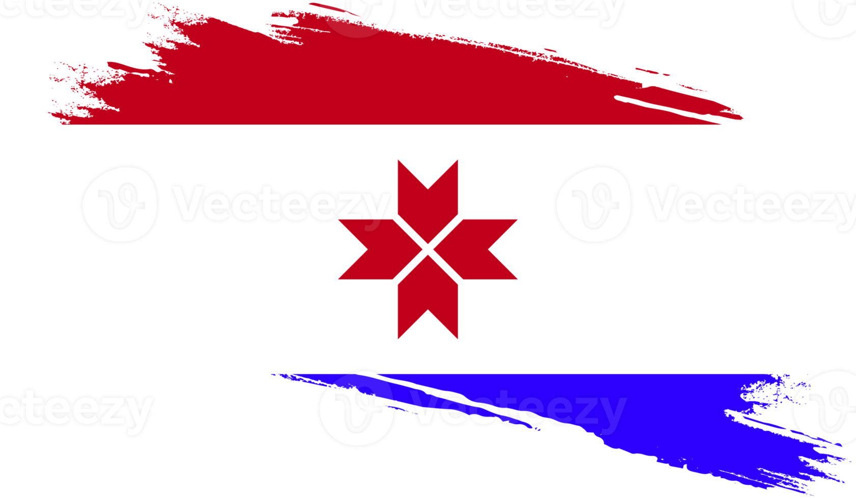 Mordovia flag with grunge texture png