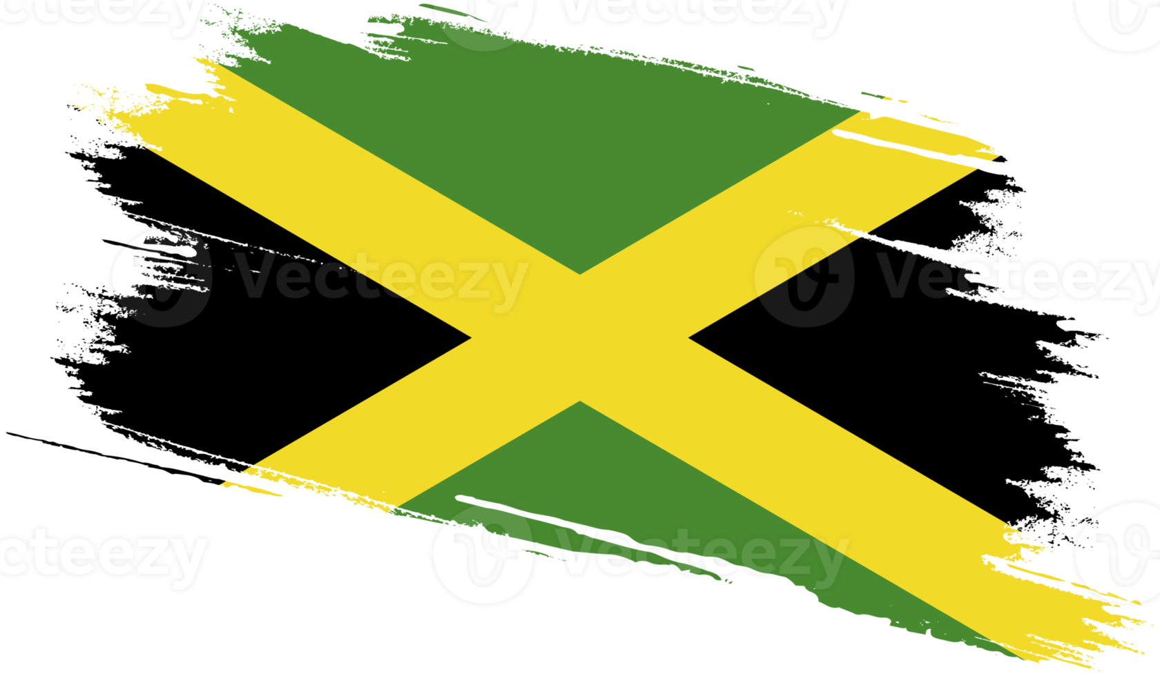 bandeira da jamaica com textura grunge png