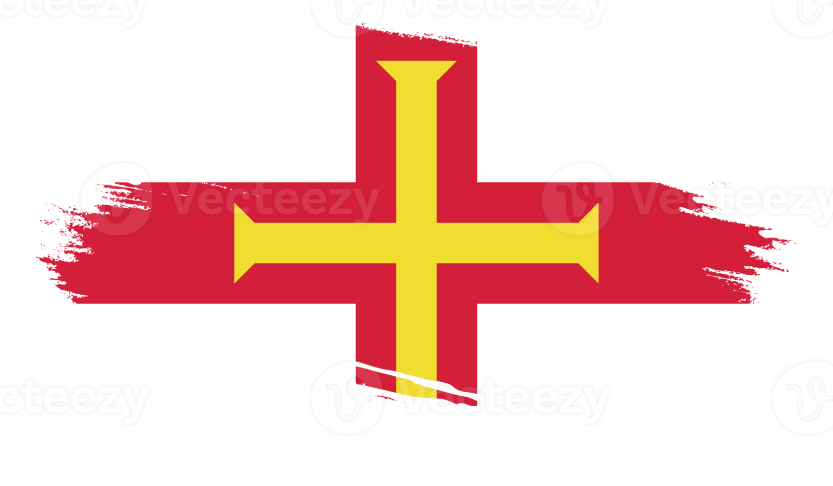 bandeira de guernsey com textura grunge png