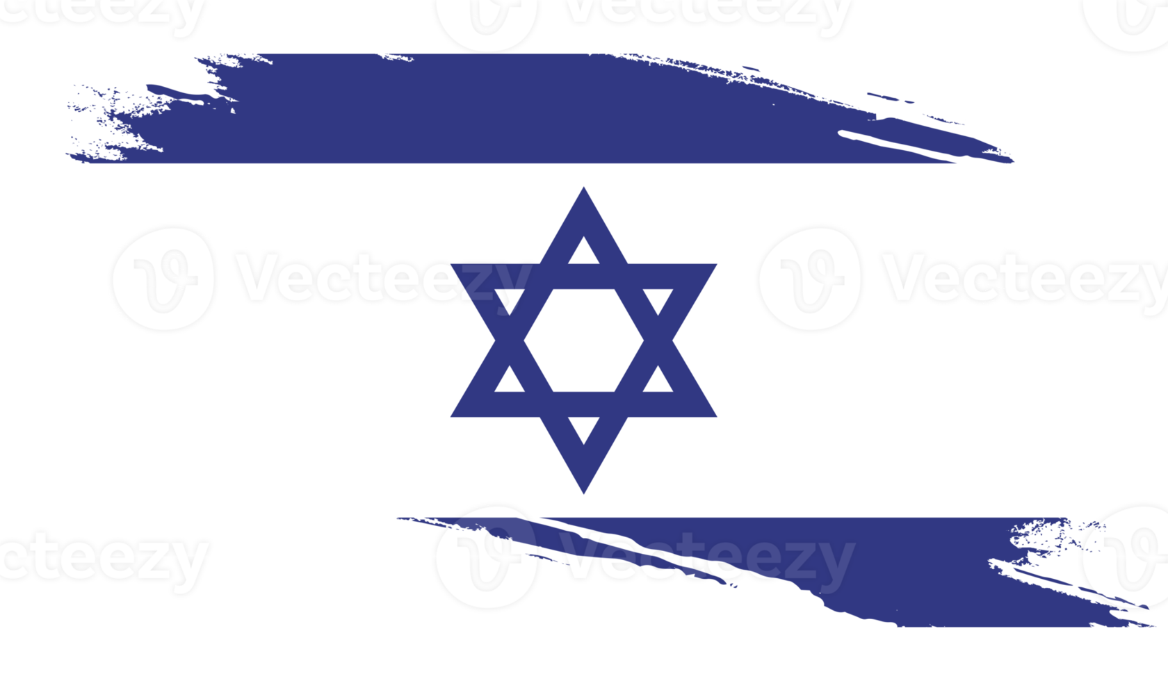 Israel flag with grunge texture png