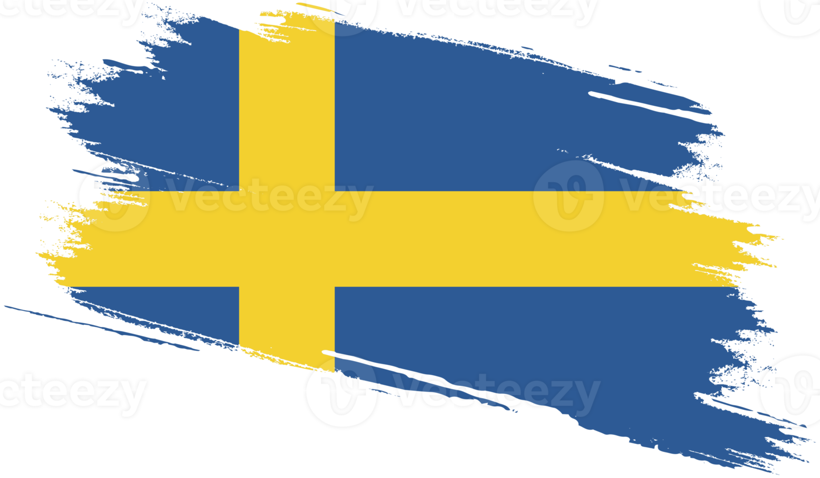 bandiera della svezia in stile grunge png