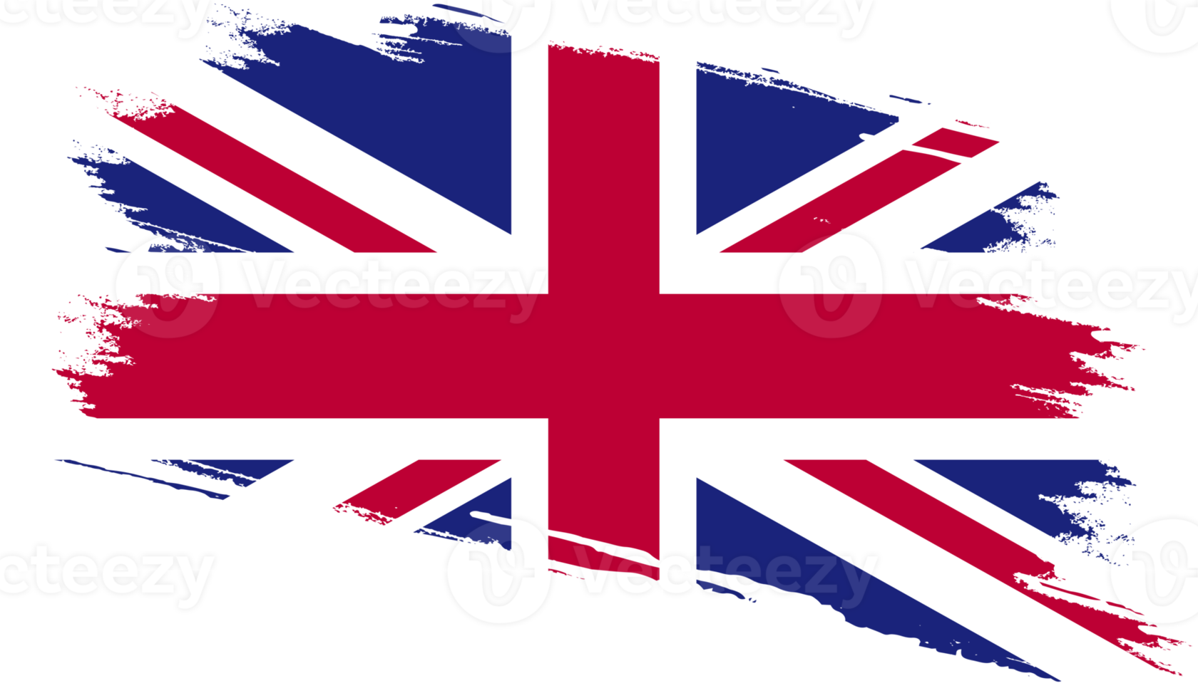 United Kingdom flag in grunge style png