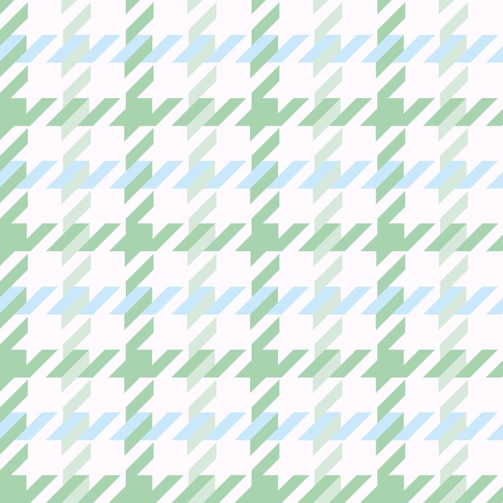 Mint and green houndstooth check print illustration design pattern vector