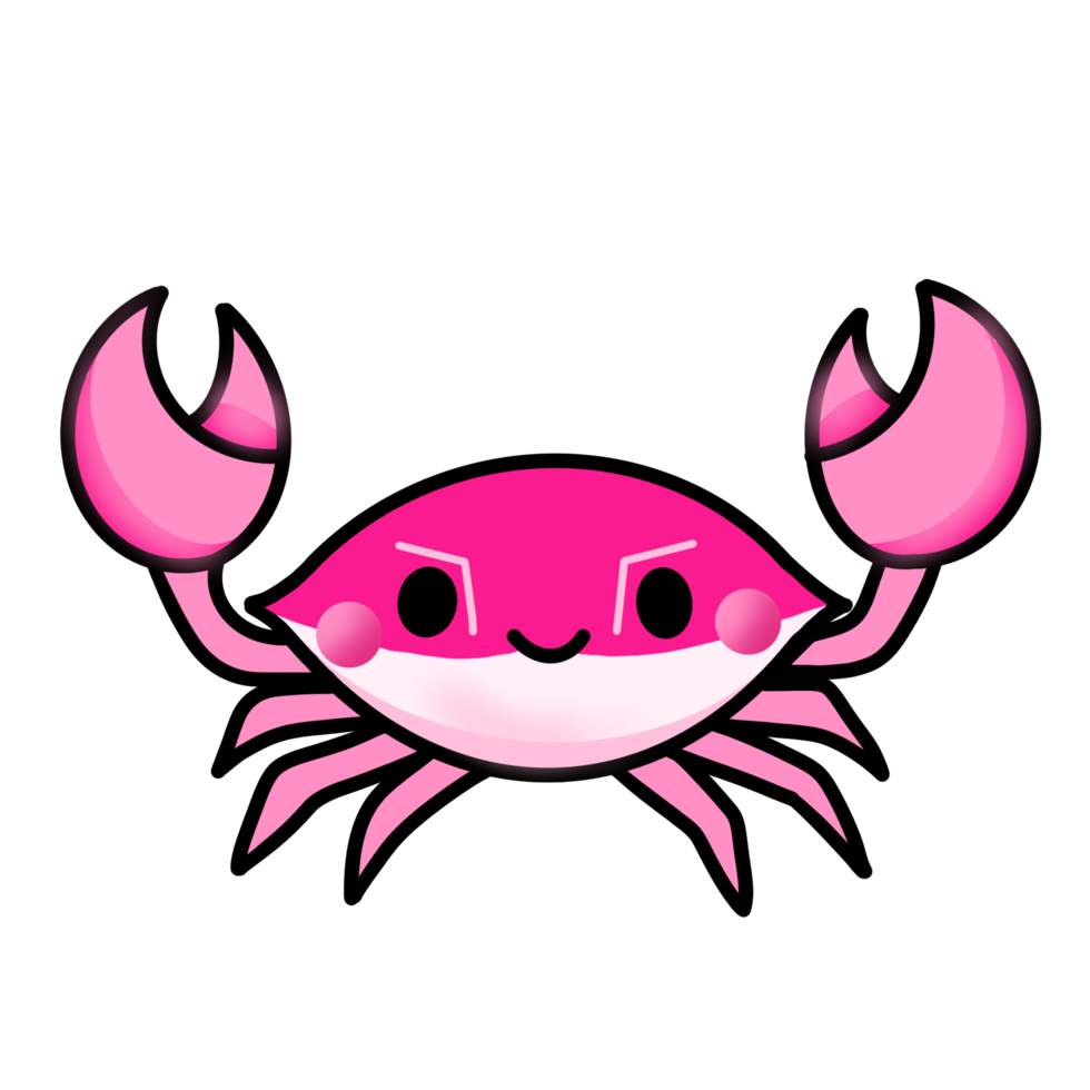 le crabe rose png