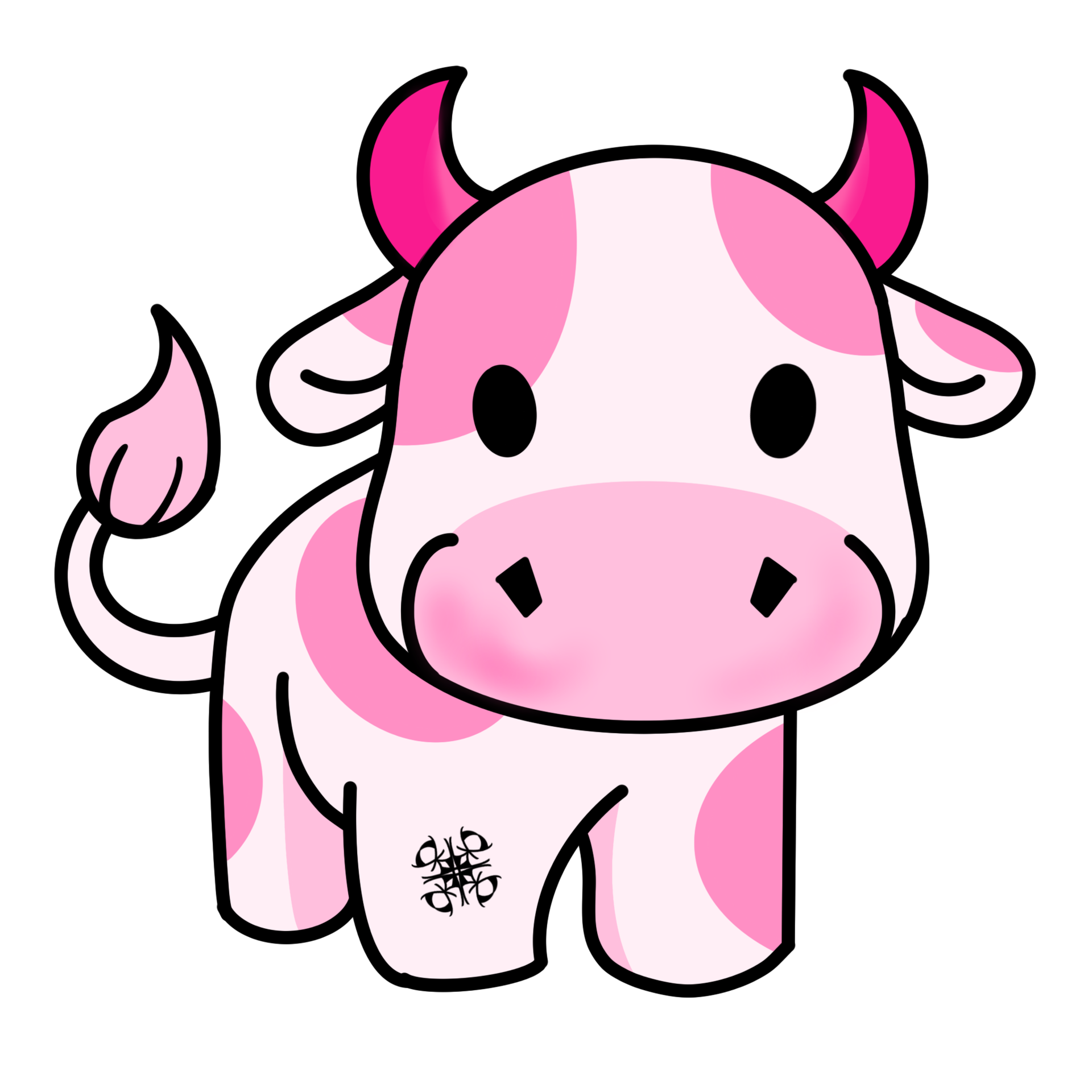 The pink cow 12025554 PNG