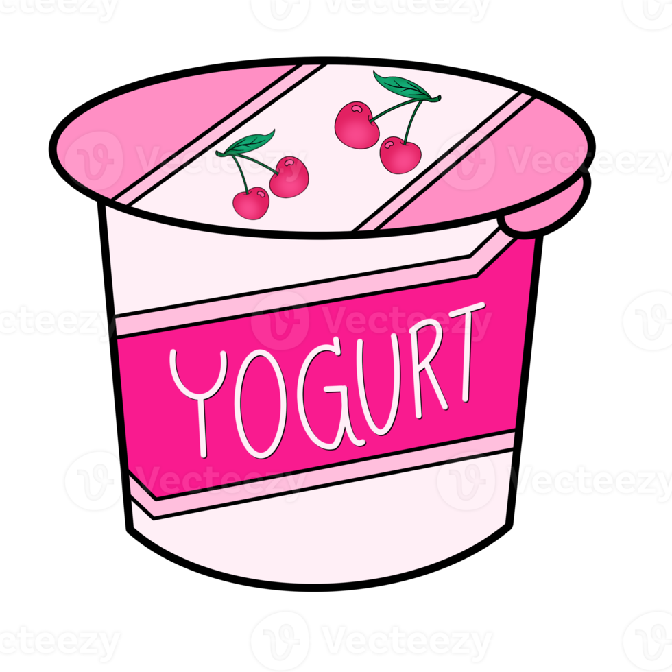 The Cherry Yogurt png