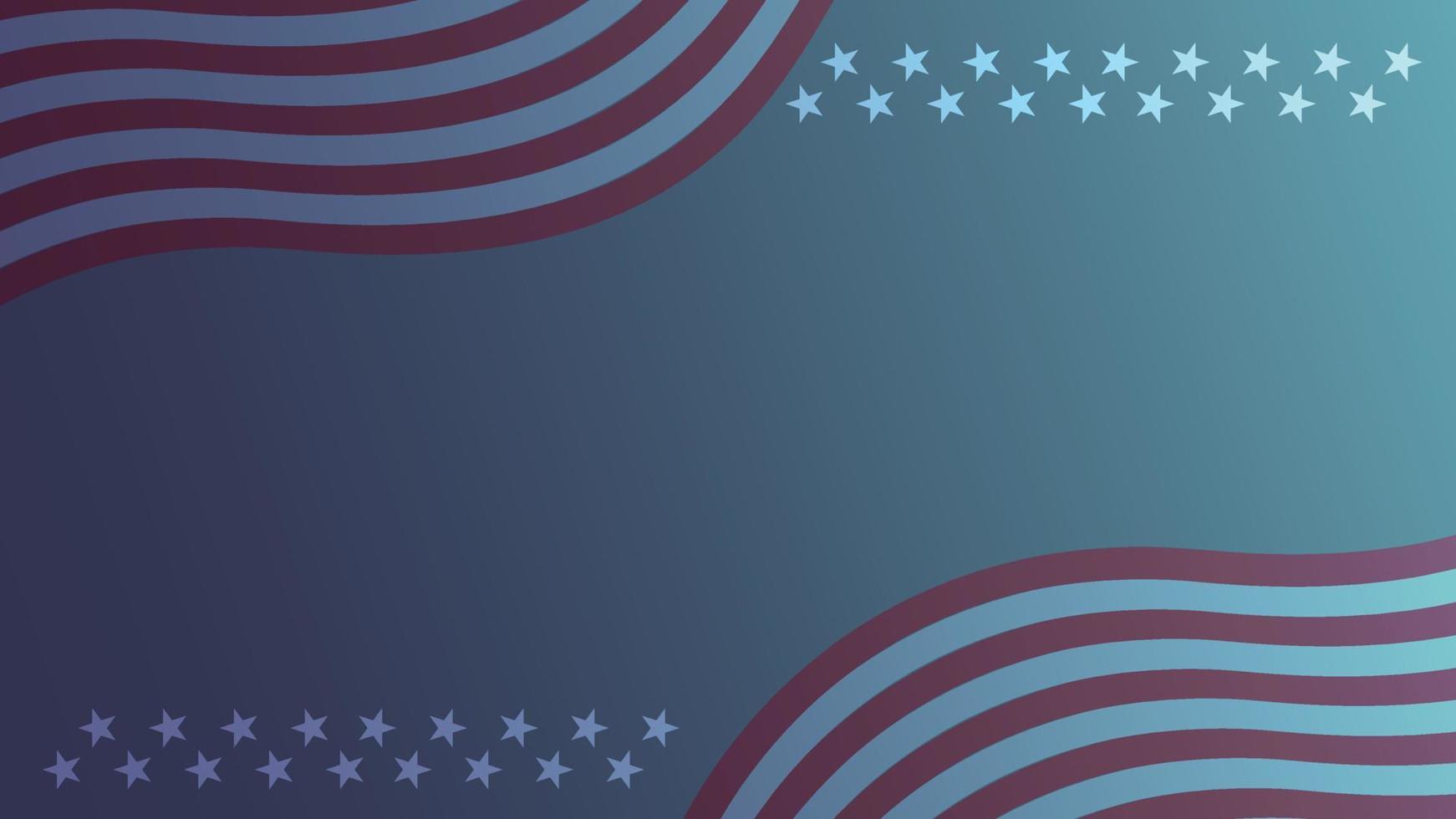 fondo de bandera americana con ondas vector