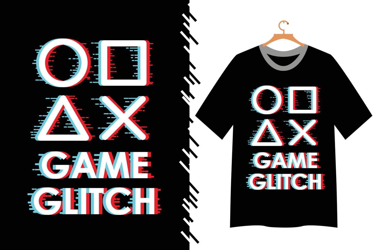 game typography t shirt design vector