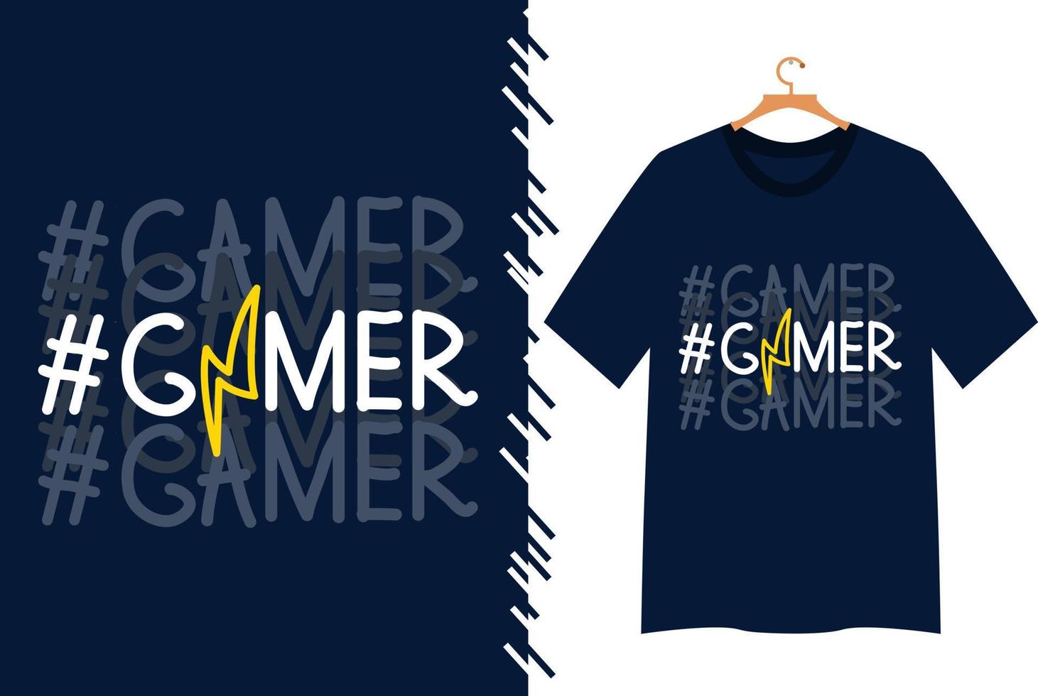 game typography t shirt design vector
