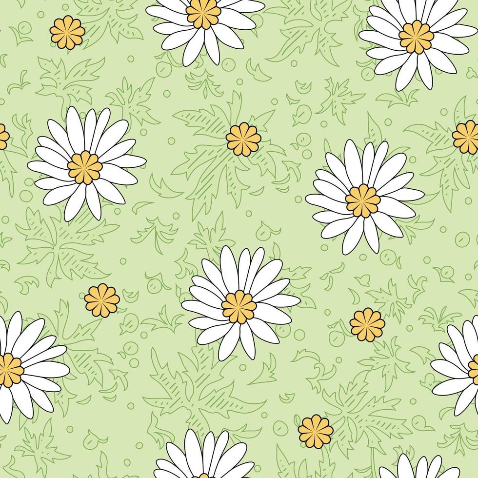 Vector seamless pattern collection.Wild flowers, leaves, branches, candies repeat pattern design set.seamless floral pattern.Handmade. Wallpaper, fabric or design