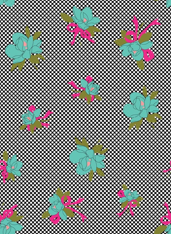 Vector seamless pattern collection.Wild flowers, leaves, branches, candies repeat pattern design set.seamless floral pattern.Handmade. Wallpaper, fabric or design