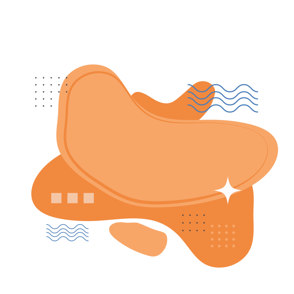 Memphis sticker shape, colorful graphic design badge png