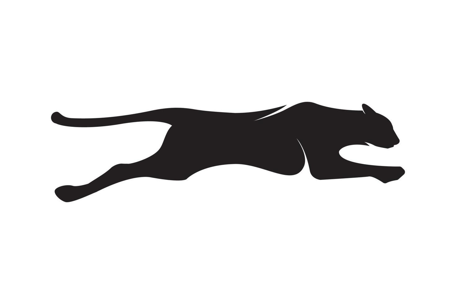 Ilustración de vector de diseño de logotipo de puma