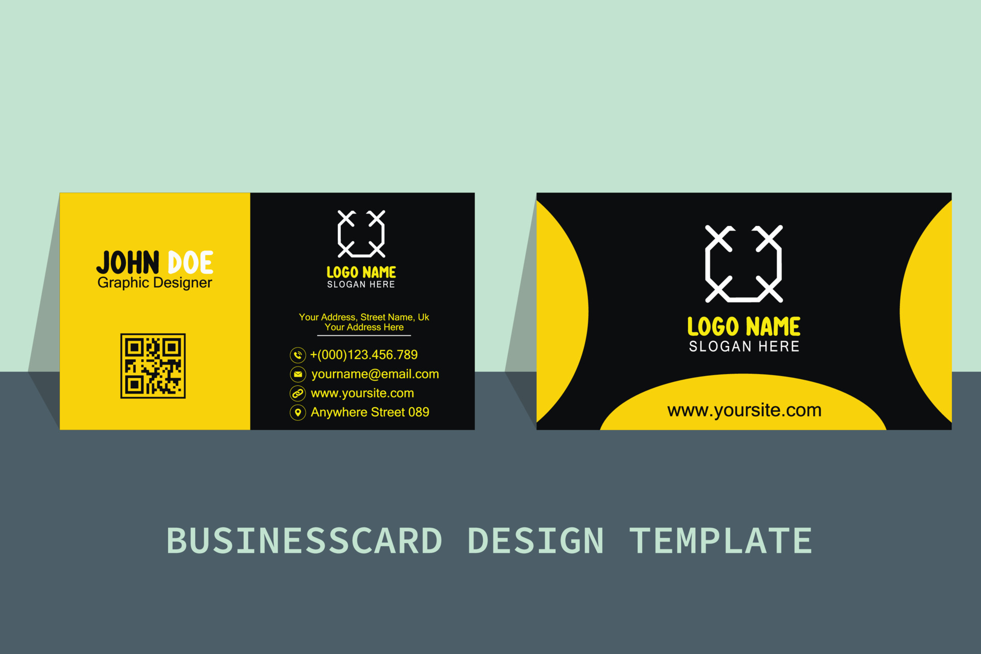 Business Card Template Free Vector 12026790 Vector Art at Vecteezy