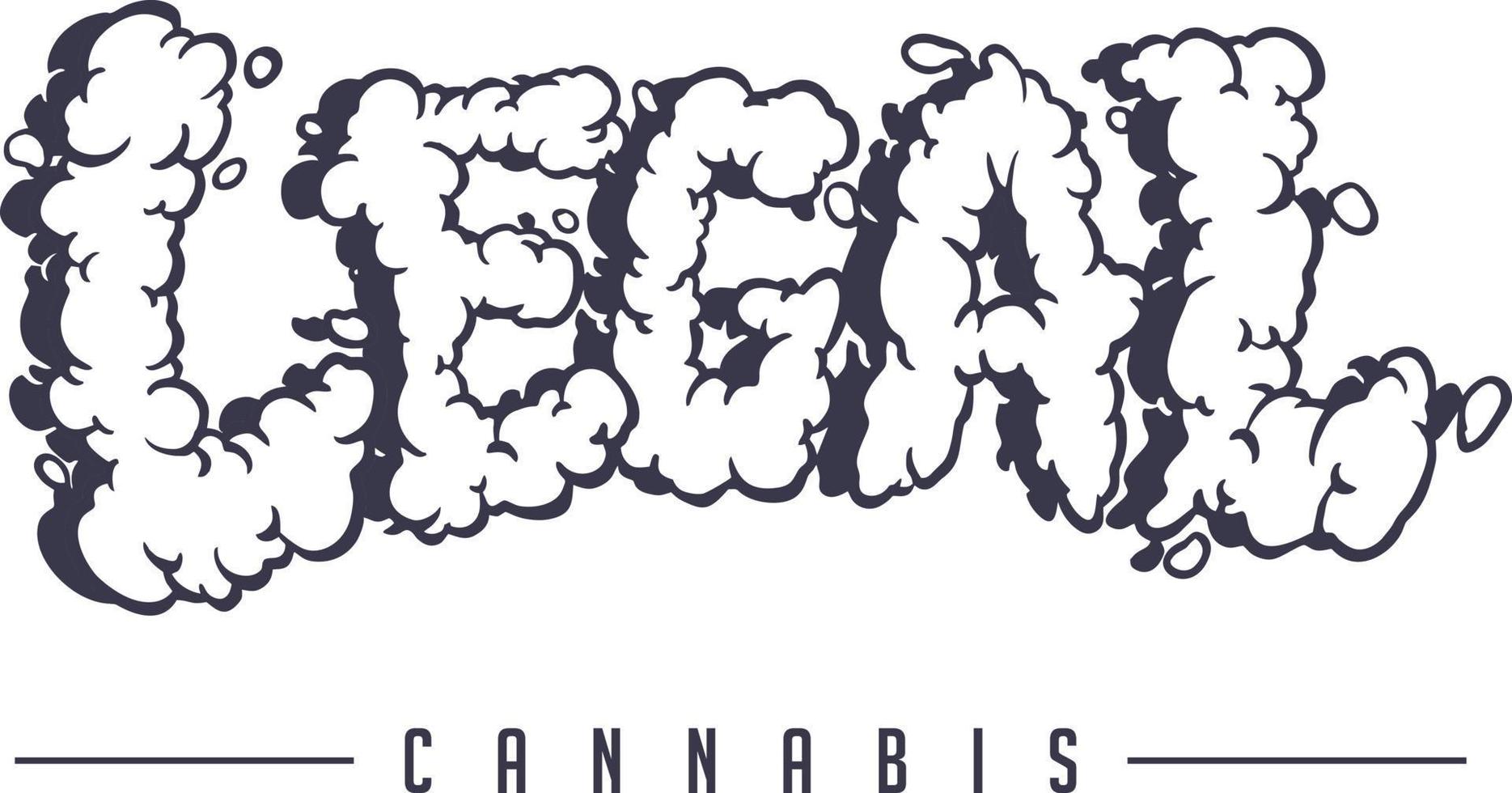 Legal lettering logo monochrome with smoke effect 12026856 Vector Art