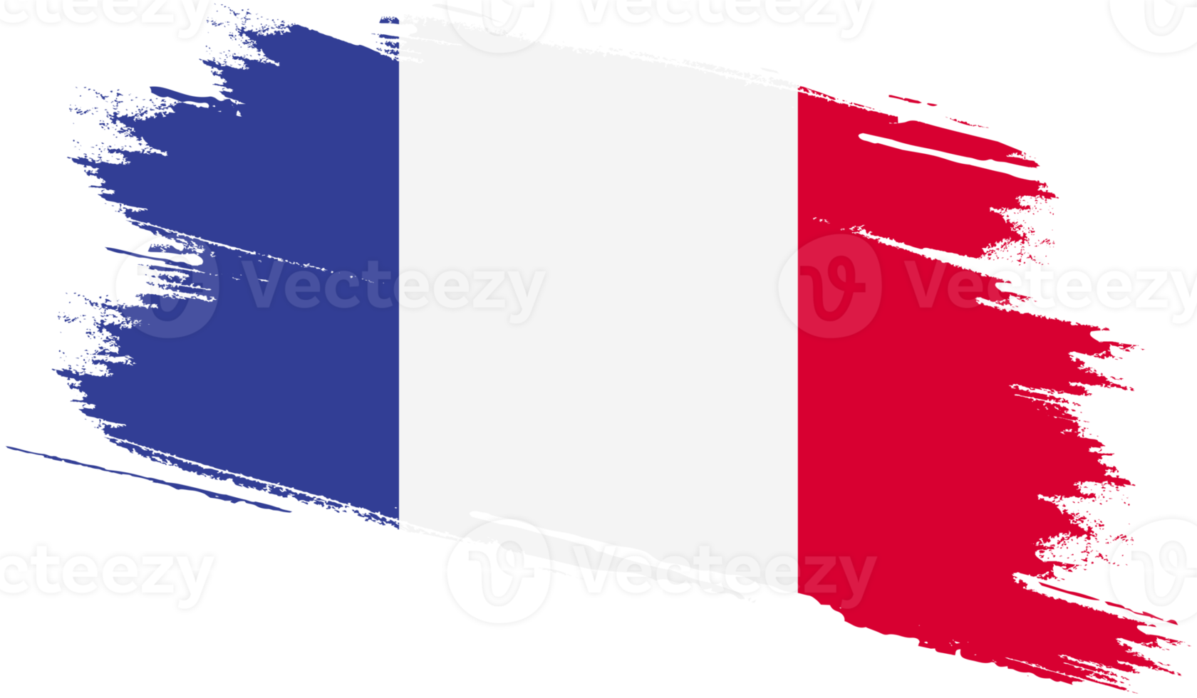 France flag with grunge texture png