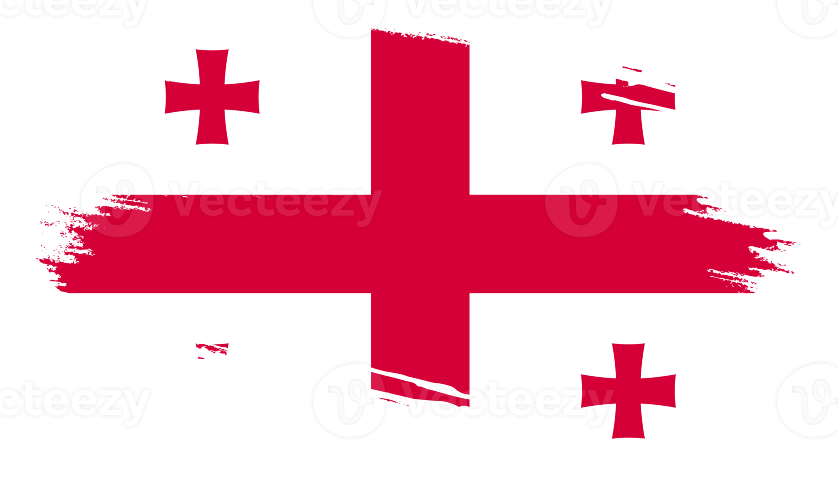 Georgia flag with grunge texture png
