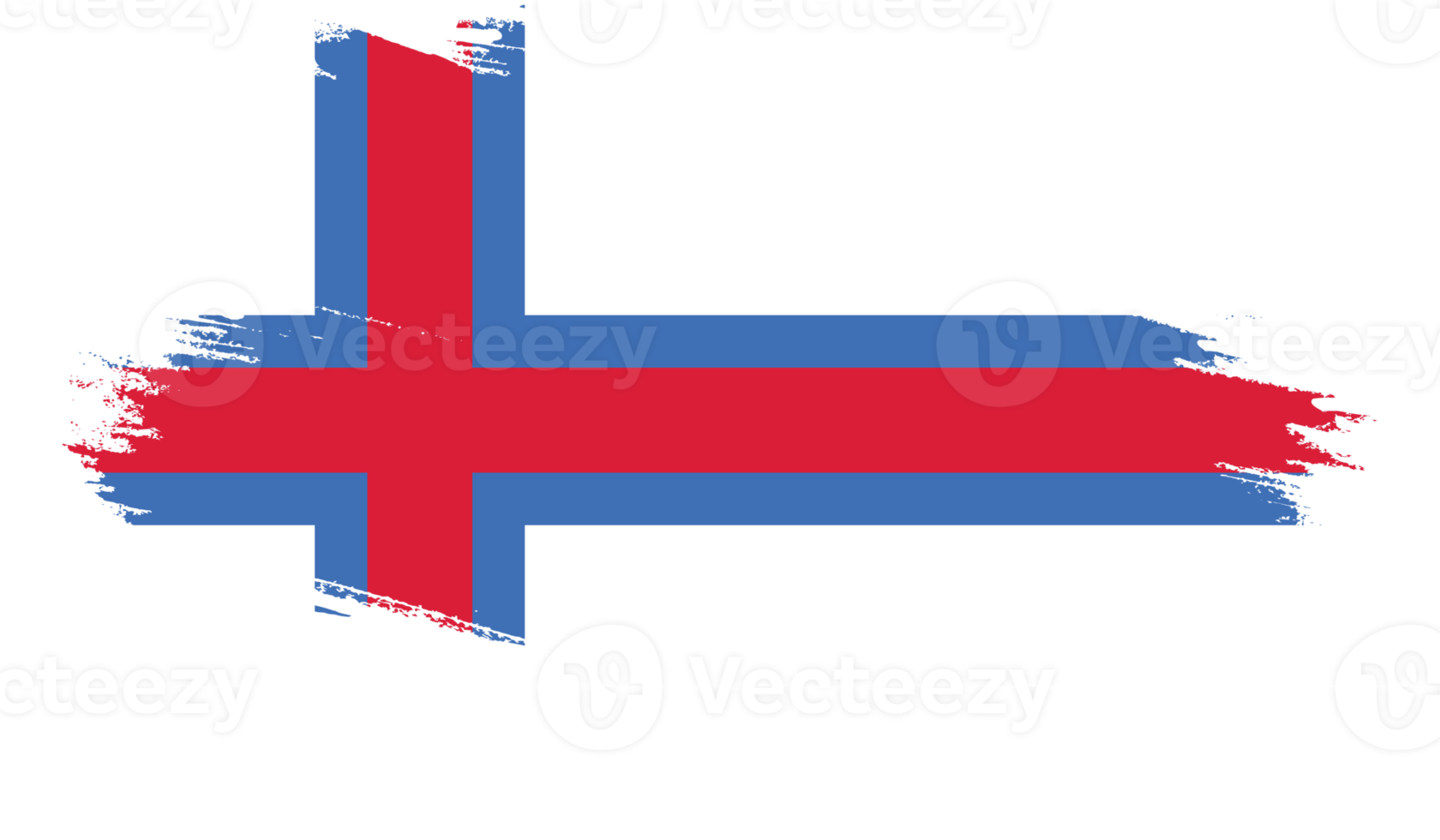 drapeau des îles féroé avec texture grunge png