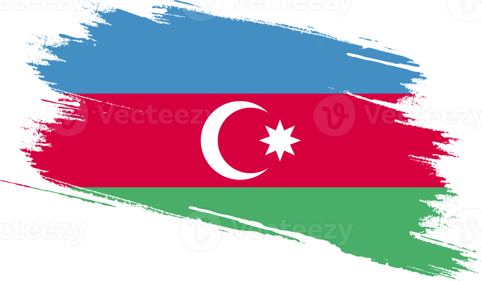 bandeira do azerbaijão com textura grunge png