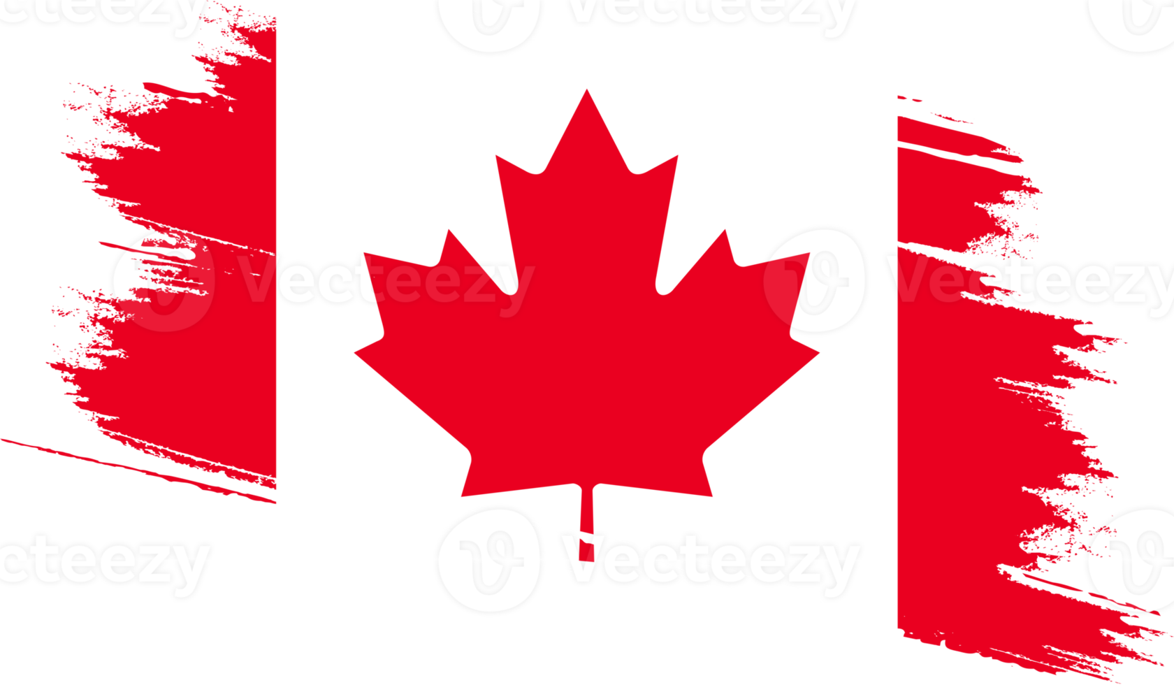 bandera de canadá con textura grunge png