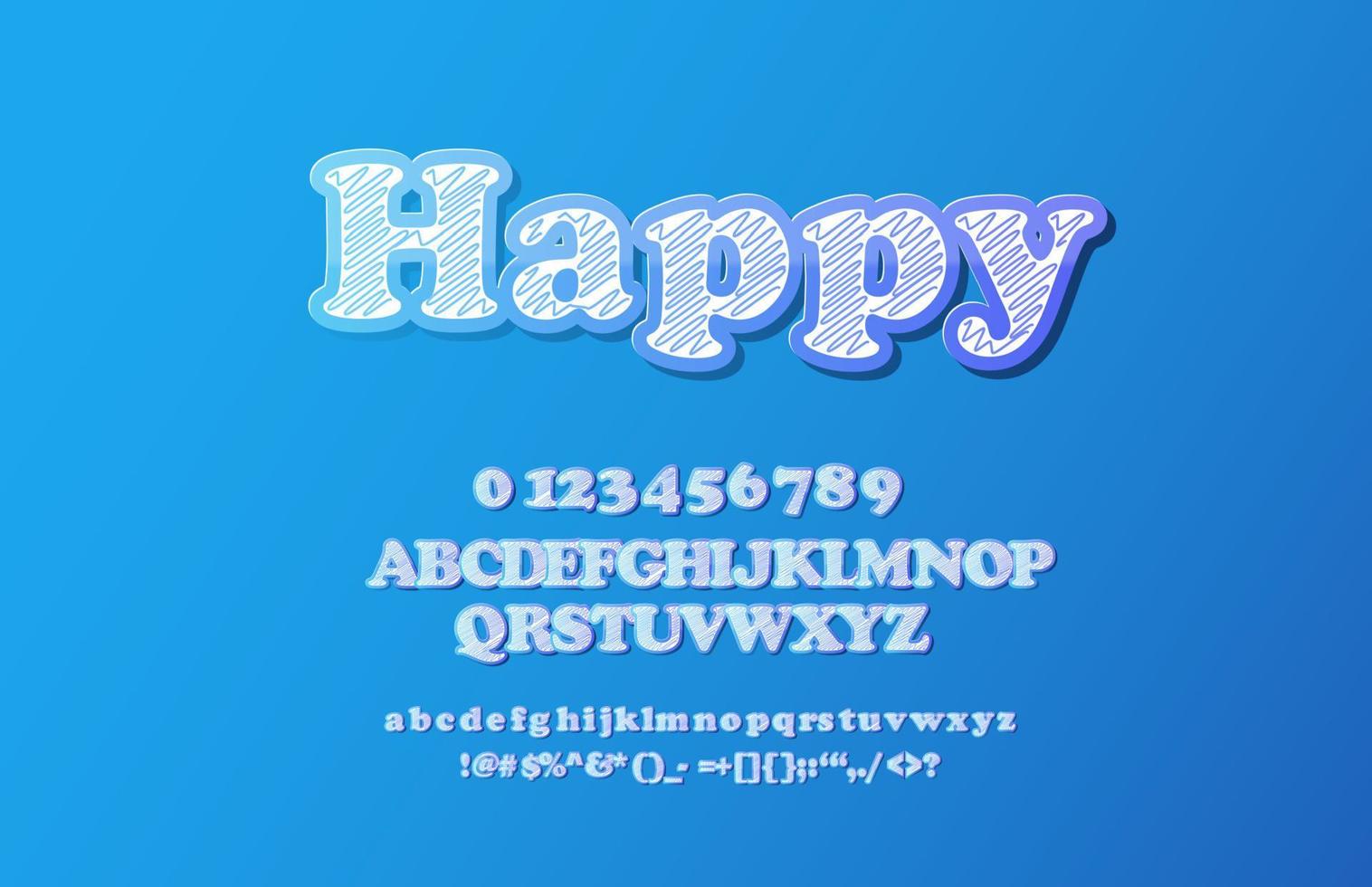 efecto de texto de feliz cumpleaños editable vector