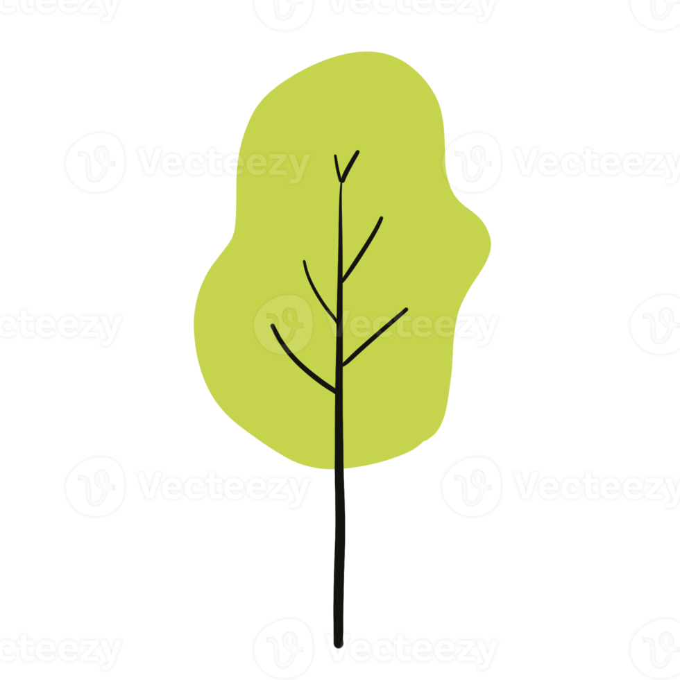 Colorful Tree Elements png