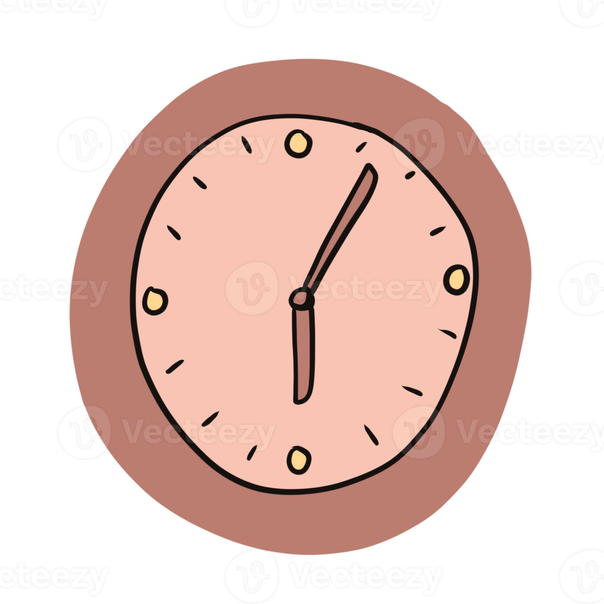 Pink Clock on the wall 12027087 PNG