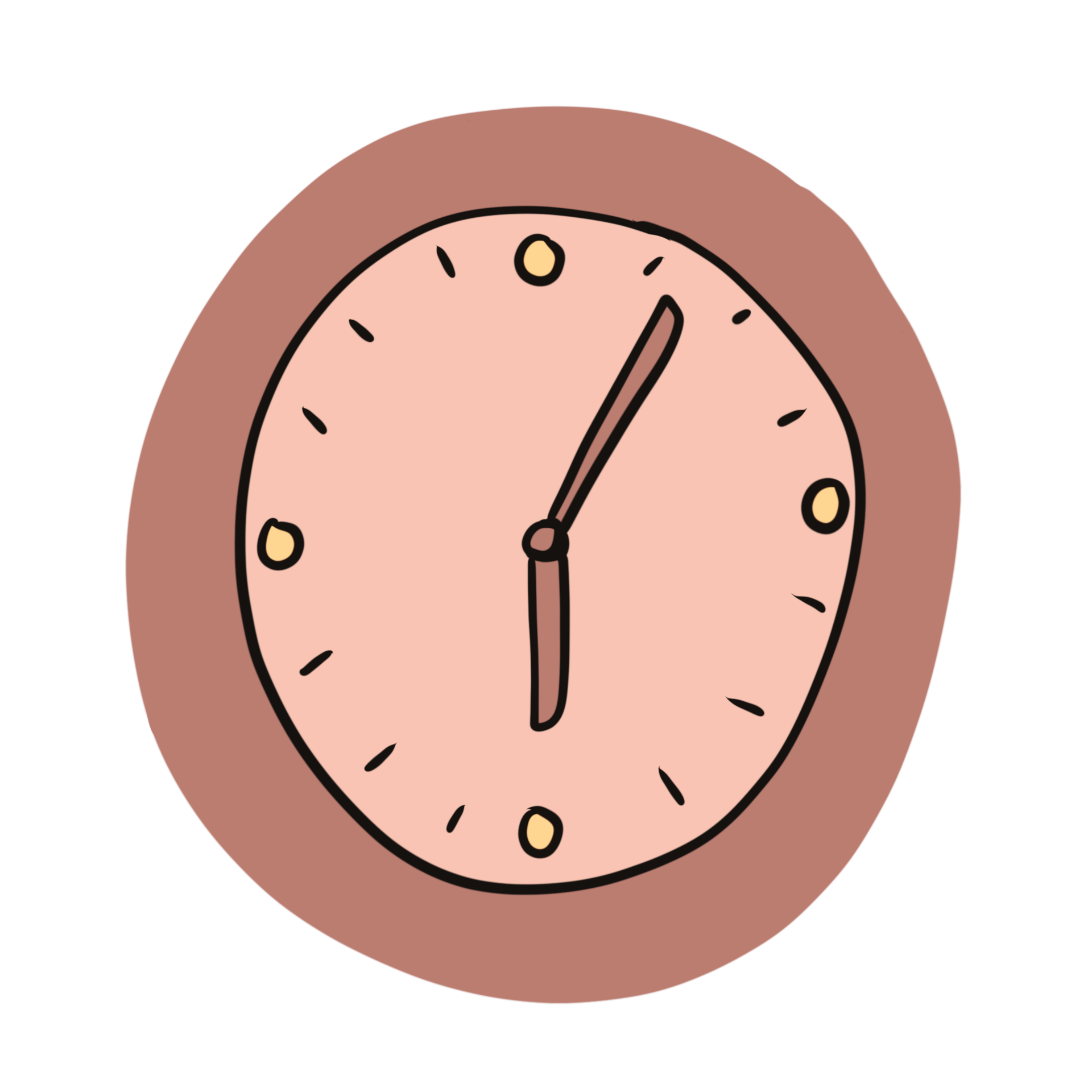 Pink Clock on the wall 12027087 PNG