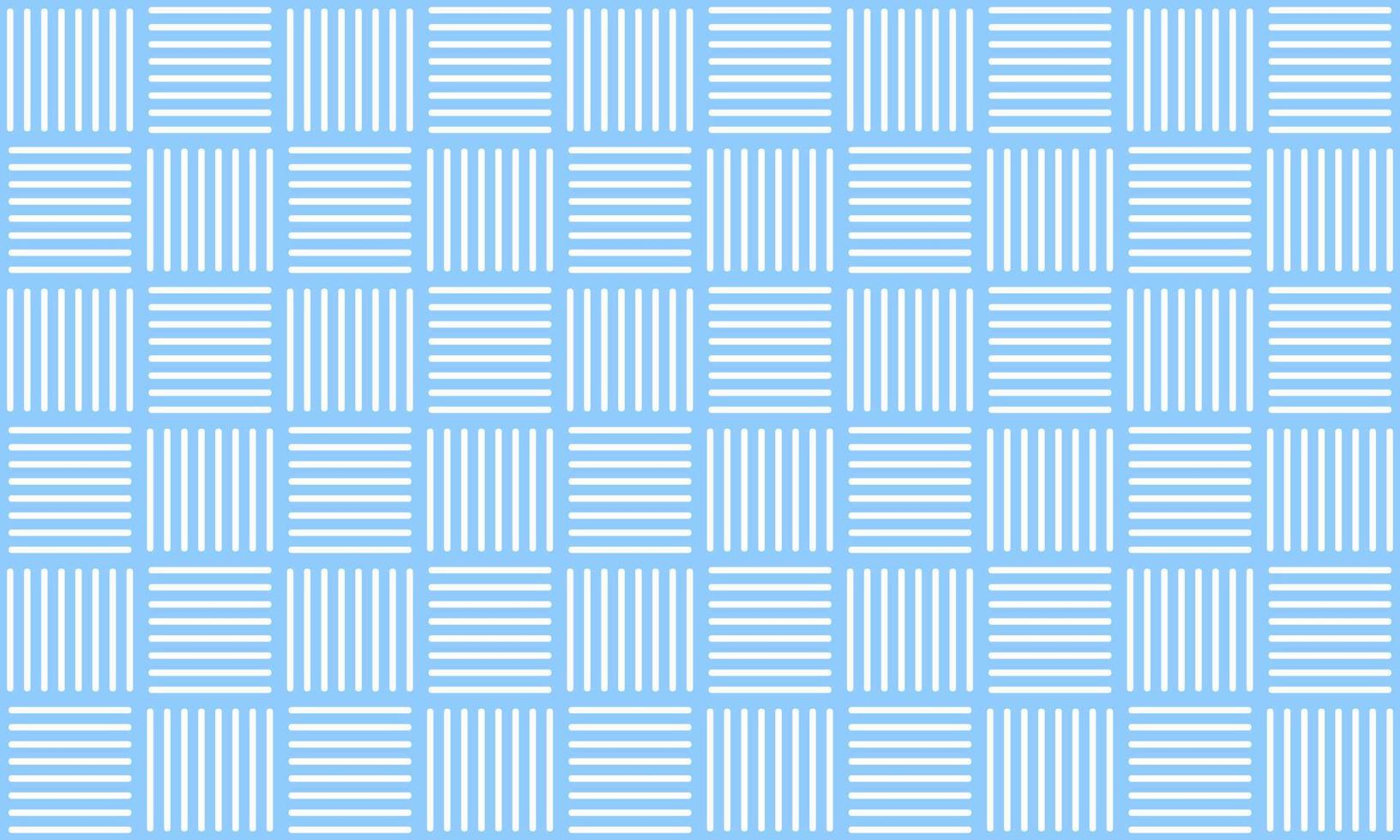 Blue seamless plaid and striped background. vector illustration