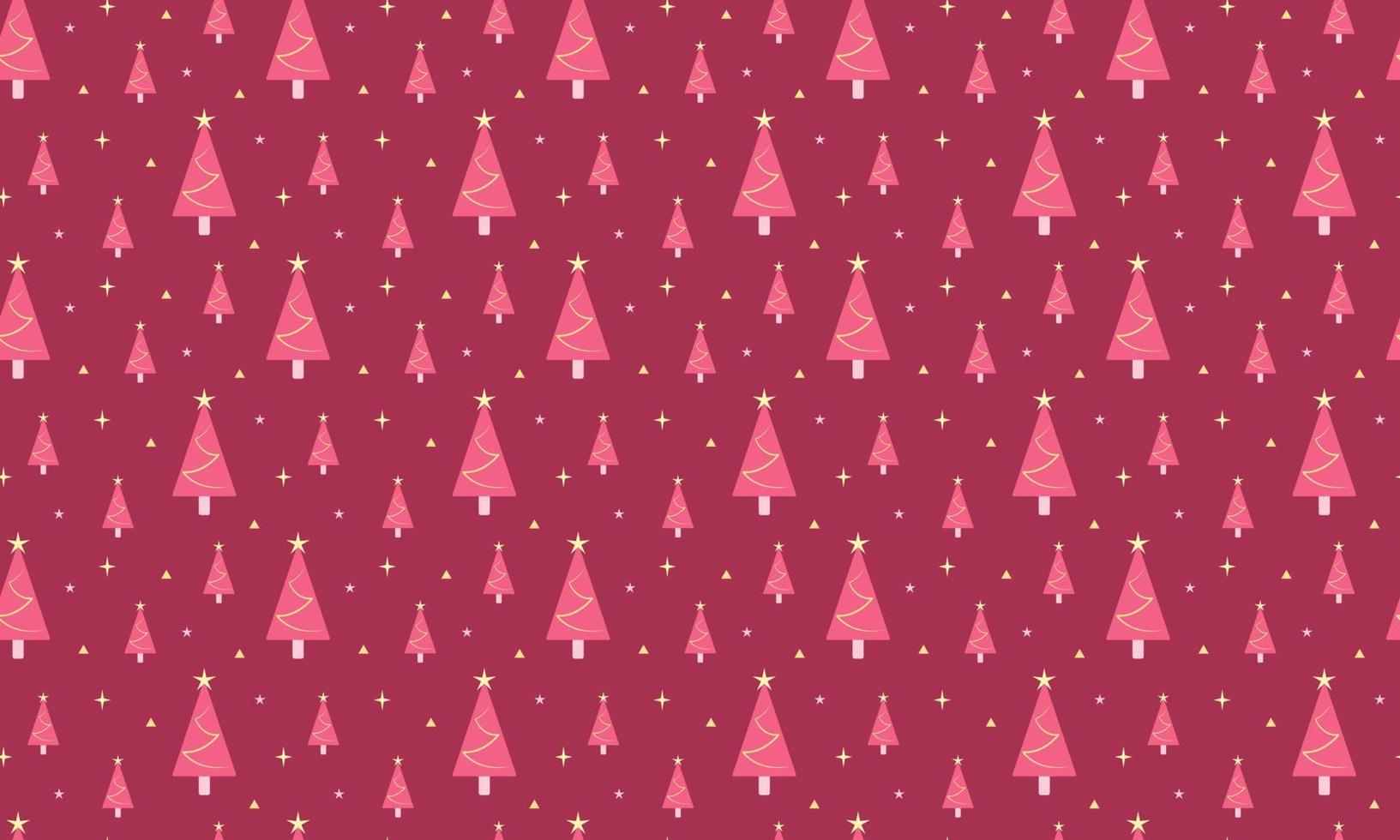 Seamless winter backdrop with simple Christmas trees. vector illustration