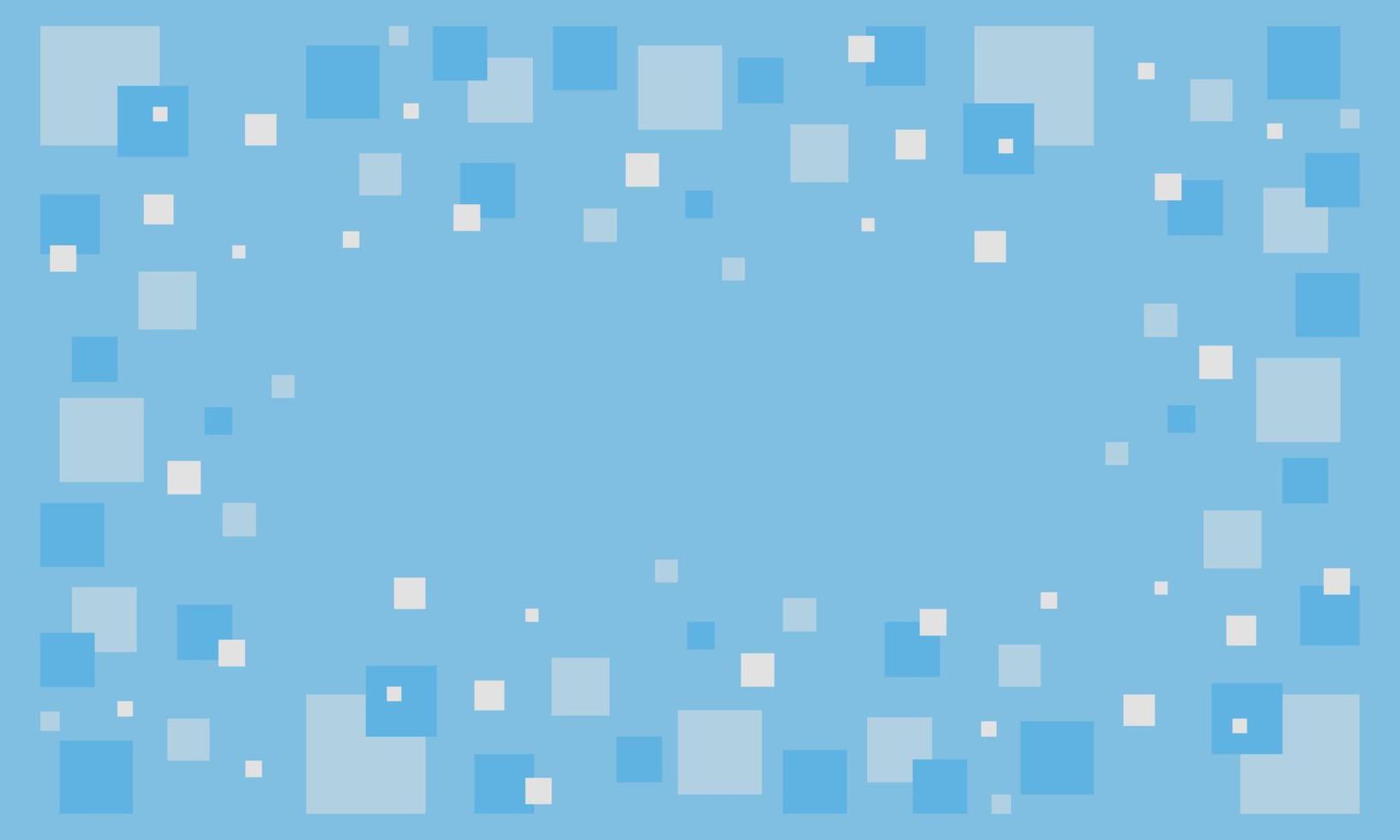 fondo abstracto de invierno con cuadrados alrededor del perímetro. ilustración vectorial vector
